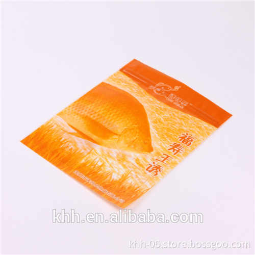 Plastic frozen food packaging bag,embossed vacuum sealer bag